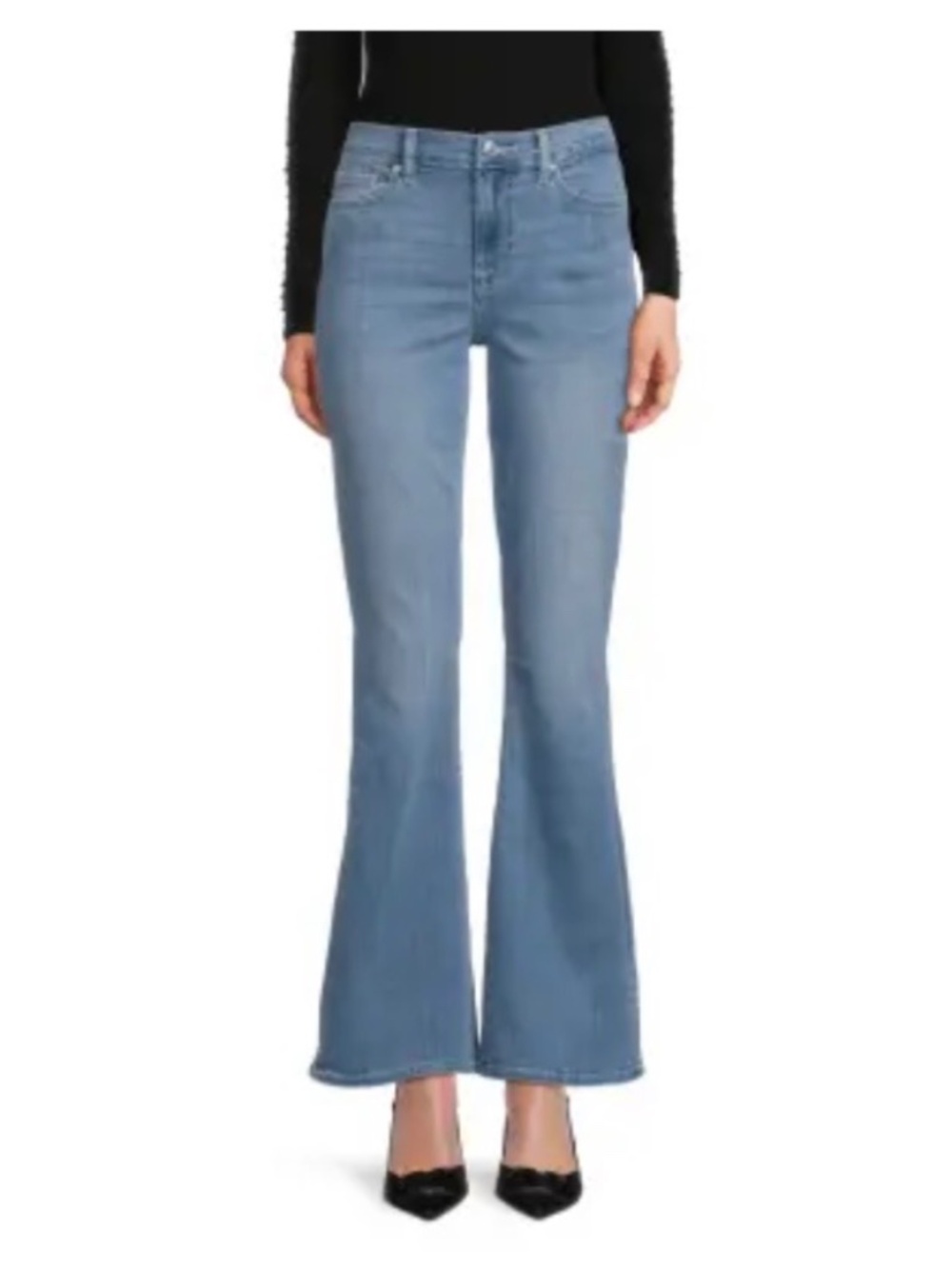 7 For All Mankind Ali Split Hem Jeans Flare Marrakech Size 30
